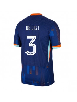 Billige Nederland Matthijs de Ligt #3 Bortedrakt EM 2024 Kortermet